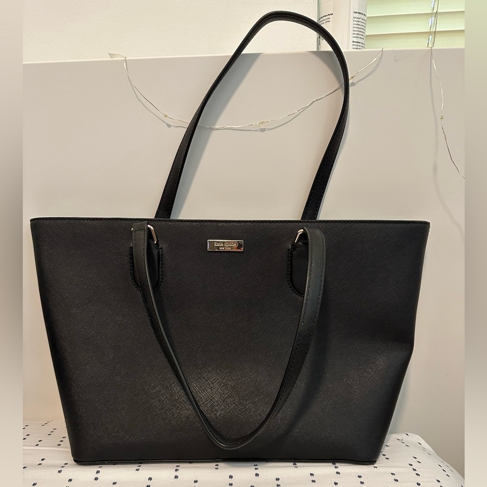 Kate Spade Black Medium Leather Tote